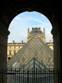 Low angle view of historical building
