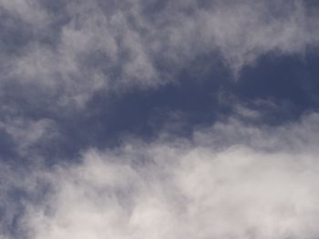 Low angle view of clouds in sky