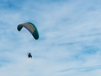 Paraglider in the sky