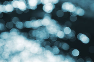 Defocused image of illuminated lights