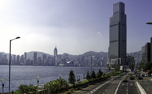 Buildings in city against sky