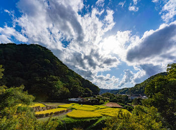 Scenic view of landscape against sky