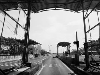 The former suramadu bridge toll gate. surabaya-indonesia, june 25, 2022 