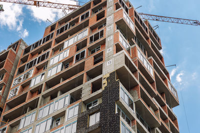 Low angle view of building against sky