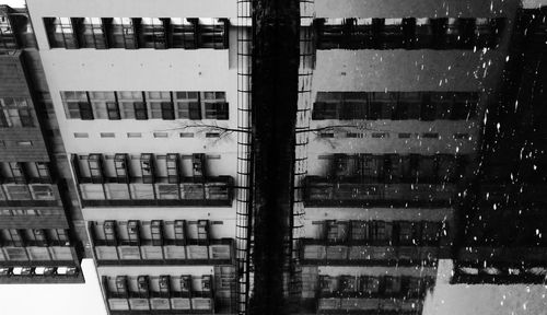 Reflection of buildings in water