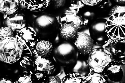 Full frame shot of christmas decorations