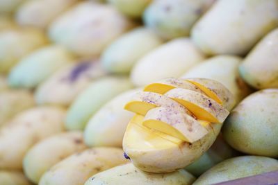 Full frame shot of onions for sale at market stall