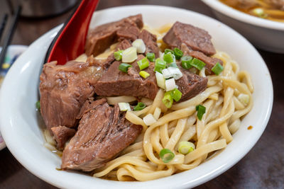 Close-up of food in plate