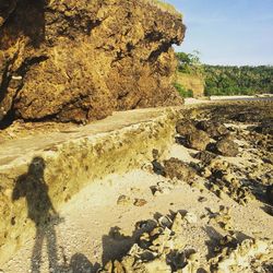 Scenic view of rock formation