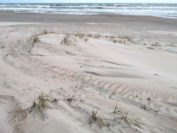 High angle view of beach