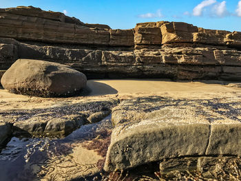 View of stone wall