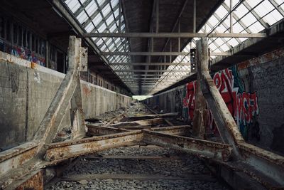 Interior of abandoned building
