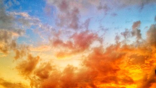 Low angle view of dramatic sky