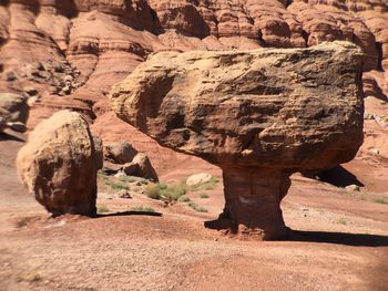 Rock formations in a desert