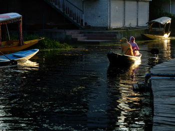 Man working in boat