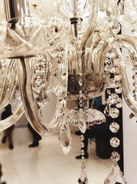 Close-up of ornate hanging on table