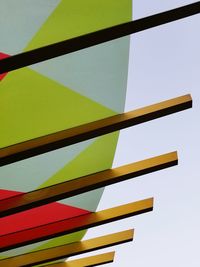 Low angle view of built structure against clear sky