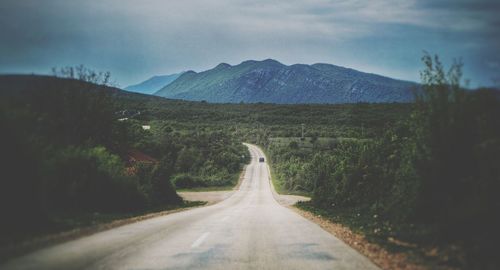 Landscape valley driving on wilderness