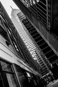 Low angle view of buildings in city