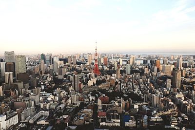 Aerial view of city