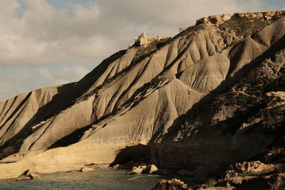 Scenic view of rock formations