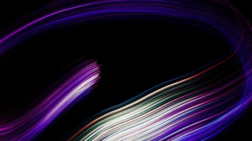 Light trails at night