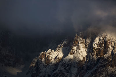 Mountains from dolomites range in italy