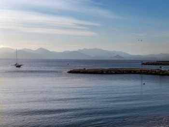 Scenic view of sea against sky