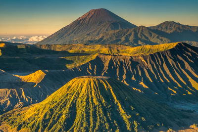 Scenic view of mountain range