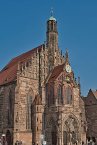 Low angle view of building against sky