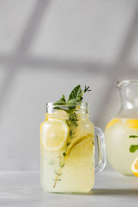 Close-up of drink on table