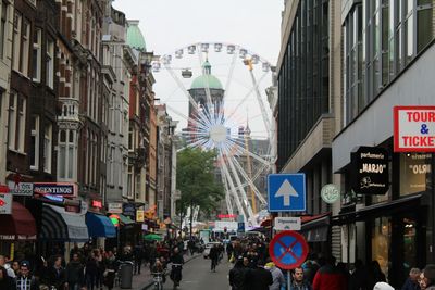 Crowd in city street