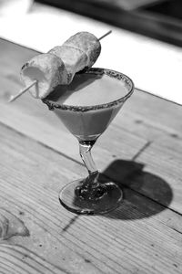 Close-up of drink on table