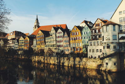 View of canal along buildings