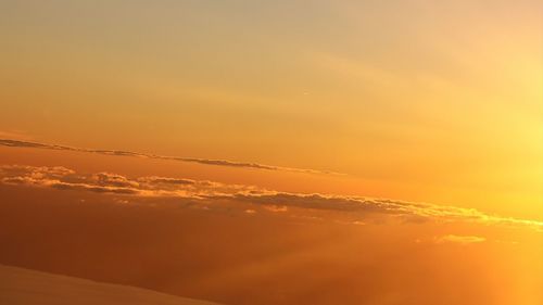 Scenic view of sky during sunset