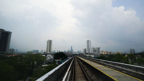 Modern cityscape against sky