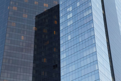 Low angle view of modern building against sky