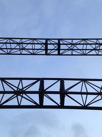 Low angle view of bridge against sky