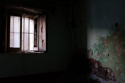 Interior of abandoned house