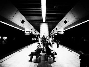 People at subway station