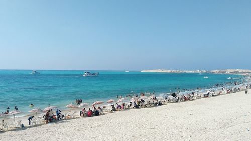 Group of people on beach