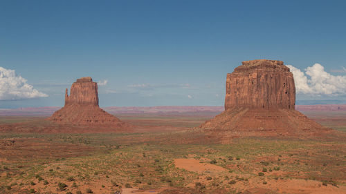 Rock formations in desert