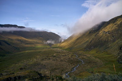 Scenic view of landscape against sky