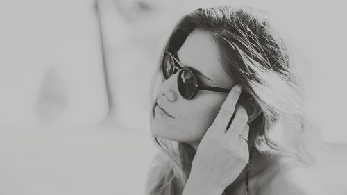 Close-up portrait of woman