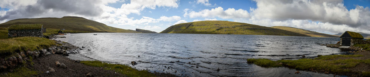 Panoramic view of sea against sky