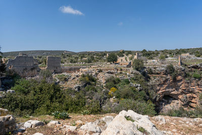 High angle view of townscape against sky