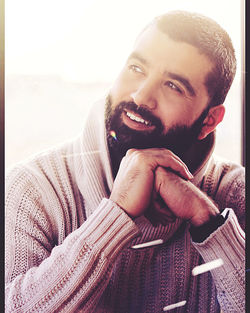 Portrait of smiling young man