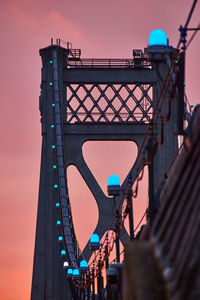 Low angle view of bridge against sky