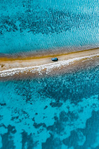 High angle view of swimming pool