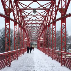 Footbridge over river